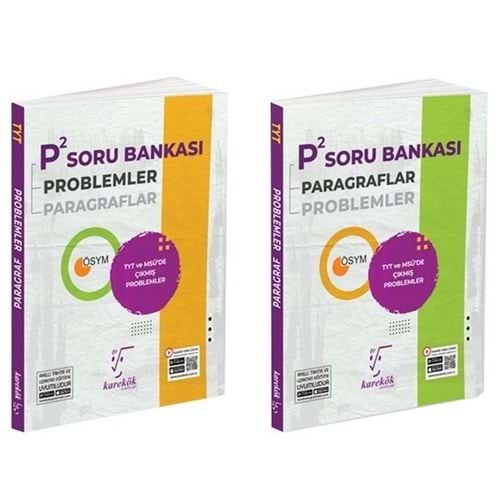 KAREKÖK TYT PROBLEMLER-PARAGRAFLAR P2 SORU BANKASI TEK KİTAP