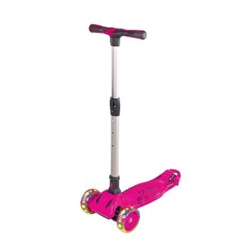 FURKAN OYUNCAK COOL WHEELS 3 TEKERLEKLİ 6+ MAXİ PEMBE IŞIKLI SCOOTER-FR59144