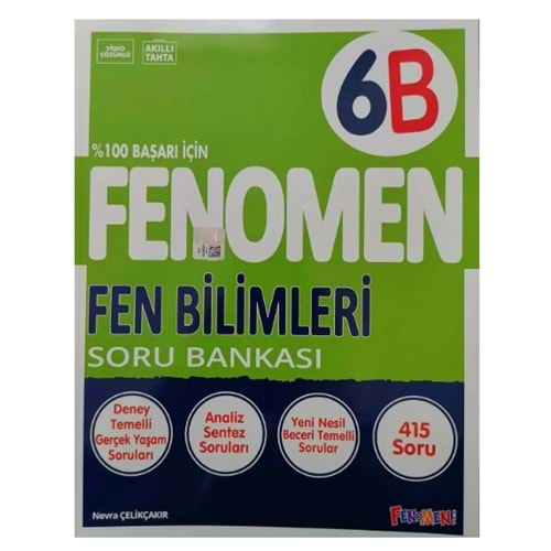 GAMA FENOMEN 6.SINIF FEN BİLİMLERİ (B) SORU BANKASI