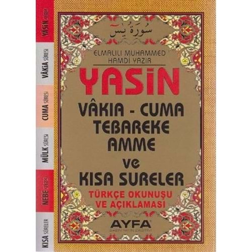 AYFA - 038 - YASİN -KISA SÜRELER- FİHRİSTLİ- CEP BOY