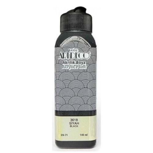 ARTDECO AKRİLİK BOYA 140 ML SİYAH 070R-3618