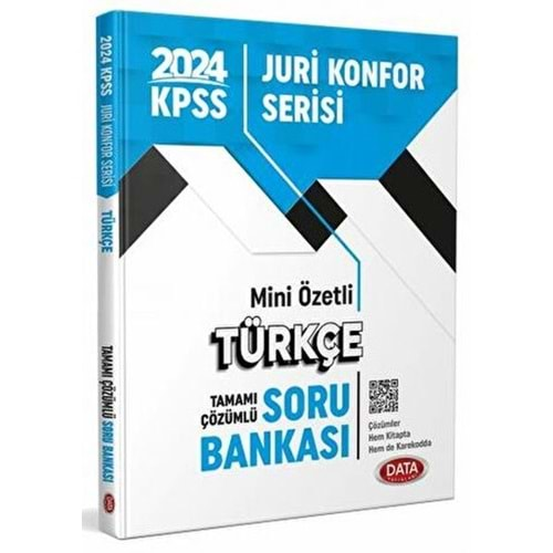 DATA KPSS 2024 JÜRİ KONFOR SERİSİ TÜRKÇE TAMAMI ÇÖZÜMLÜ SORU BANKASI