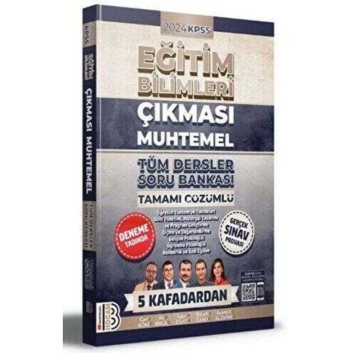 BENİM HOCAM KPSS 2024 EĞİTİM BİLİMLERİ ÇIKMASI MUHTEMEL TÜM DERSLER TAMAMI ÇÖZÜMLÜ SORU BANKASI