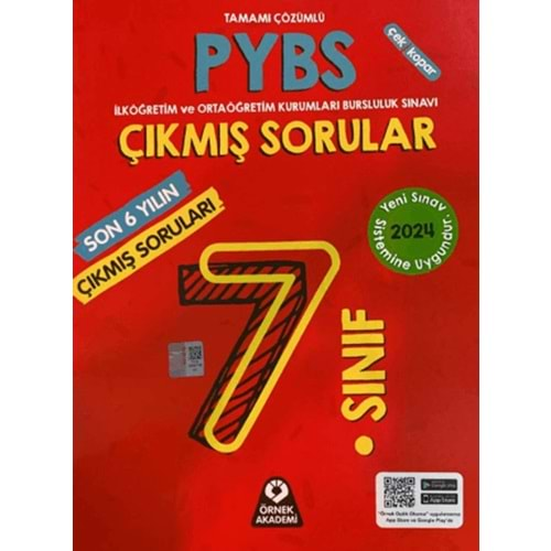 ÖRNEK AKADEMİ 7.SINIF PYBS SON 6 YILIN ÇIKMIŞ SORULARI-2024