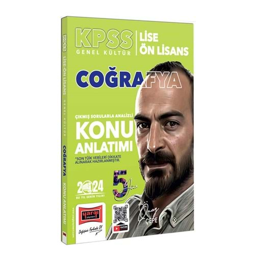 YARGI KPSS 2024 LİSE ÖN LİSANS GENEL KÜLTÜR COĞRAFYA 5YÜZ EKİBİ MATEMATİK ÇIKMIŞ SORULARLA DESTEKLENMİŞ ANALİZLİ KONU ANLATIMI