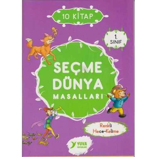 YUVA 1.SINIF SEÇME DÜNYA MASALLARI (10 KİTAP TAKIM)