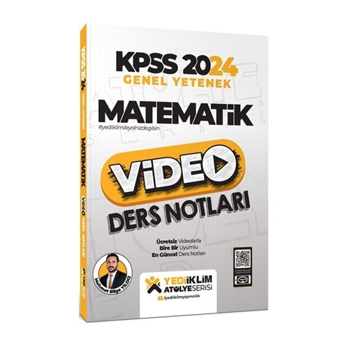 YEDİİKLİM KPSS 2024 ATÖLYE SERİSİ MATEMATİK VİDEO DERS NOTLARI