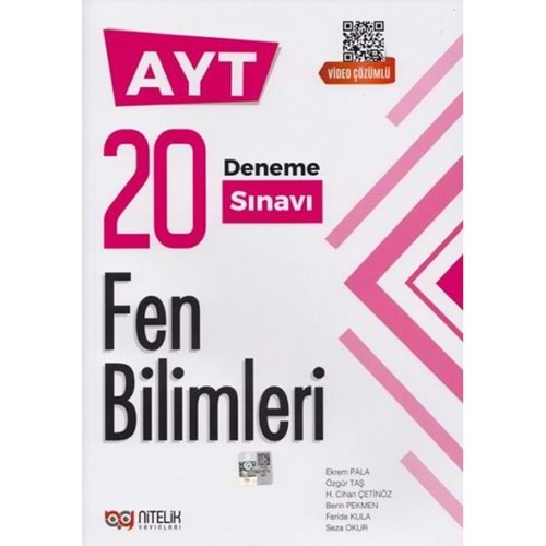 NİTELİK AYT FEN BİLİMLERİ VİDEO ÇÖZÜMLÜ 20 DENEME SINAVI