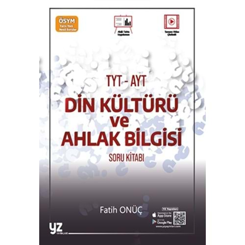 YZ YAYINLARI TYT-AYT DİN KÜLTÜRÜ VE AHLAK BİLGİSİ SORU KİTABI