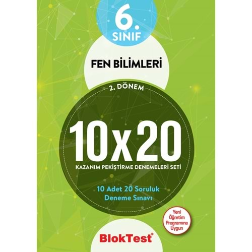 BLOKTEST 6.SINIF FEN BİLİMLERİ 10*20 DENEME 2.DÖNEM