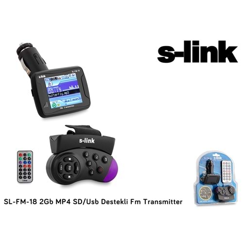 S-LİNK MP4 TRANSMITTER SL-FM18 2GB