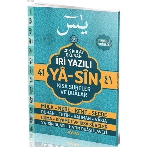 AYFA ORTA BOY İRİ YAZILI ARAPÇA YASİN KISA SURELER DUALAR-AYFA141