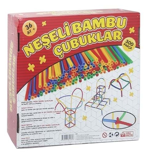 OTURAKÇI 300 PARÇA NEŞELİ BAMBU ÇUBUKLAR-42303