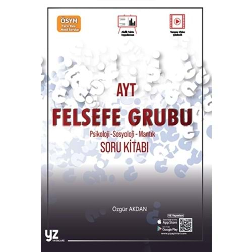 YZ YAYINLARI AYT FELSEFE GRUBU SORU KİTABI