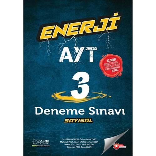 PALME AYT ENERJİ 1.DÖNEM 3 SAYISAL DENEME SINAVI