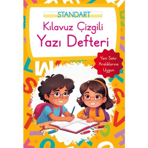 STANDART KILAVUZ ÇİZGİLİ YAZI DEFTERİ KÜÇÜK BOY TURUNCU-PARILTI YAYINLARI