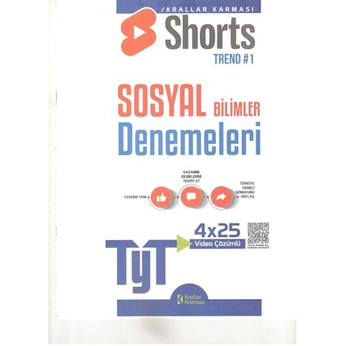 KRALLAR KARMASI TYT SOSYAL BİLİMLER 4*25 SHORTS DENEME-2023