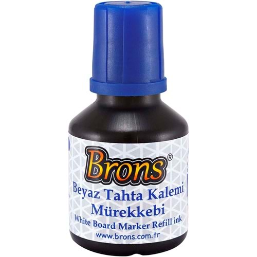 BRONS BOARD MARKER TAHTA KALEMİ MÜREKKEBİ MAVİ 30 CC-BR-351