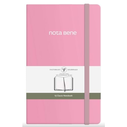 VJ CLASSİC SERT KAPAK 13*21 70 GR 400 SAYFA ÇİZGİLİ DEFTER PEMBE-123-9223