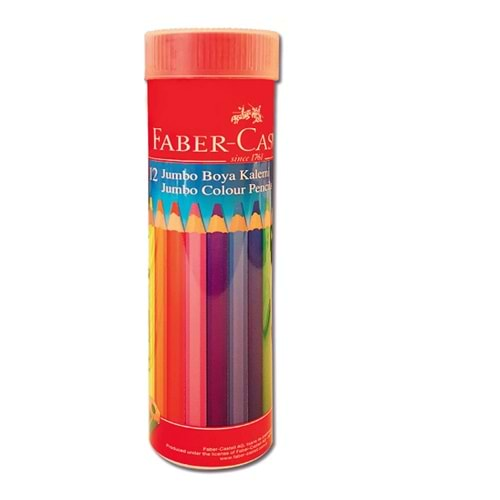 FABER CASTELL JUMBO KURU BOYA KALEMİ 12Lİ TÜP