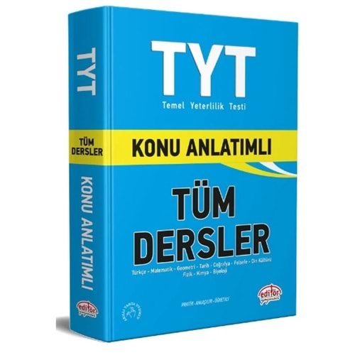 EDİTÖR TYT TÜM DERSLER KONU ANLATIMLI