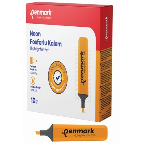 PENMARK NEON FOSFORLU KALEM TURUNCU-HS 505 03