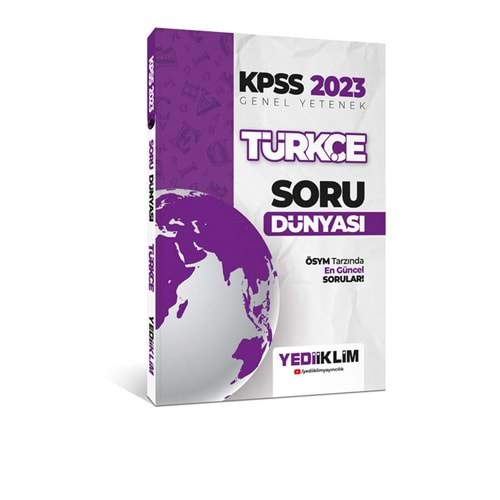 YEDİİKLİM KPSS 2023 GENEL YETENEK TÜRKÇE SORU DÜNYASI