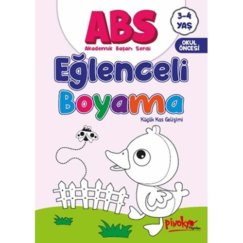 AKADEMİK BAŞARI SERİSİ EĞLENCELİ BOYAMA KİTABIM 3-4 YAŞ-BUÇE DAYI-PİNOKYO YAYINLARI