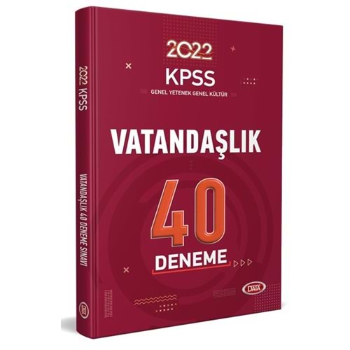 DATA KPSS VATANDAŞLIK 40 DENEME SINAVI