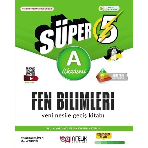 NİTELİK 5.SINIF SÜPER FEN BİLİMLERİ A YENİ NESİLE GEÇİŞ KİTABI