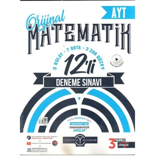 ORİJİNAL AYT MATEMATİK 12 Lİ DENEME SINAVI-2025