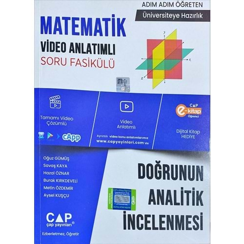 ÇAP ÜNİVERSİTEYE HAZIRLIK GEOMETRİ DOĞRUNUN ANALİTİK İNCELEMESİ KONU ANLATIMLI SORU FASİKÜLÜ-2024