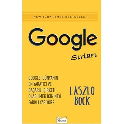 GOOGLE SIRLARI-LASZLO BOCK-KORİDOR