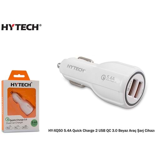 HYTECH HY-XQ50 5.4A QUİCK CHARGE 2 USB QC 3.0 BEYAZ