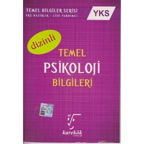 KAREKÖK YKS TEMEL PSİKOLOJİ BİLGİLERİ DİZİNLİ