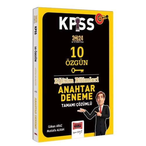 YARGI KPSS 2024 EĞİTİM BİLİMLERİ ANAHTAR SERİSİ TAMAMI ÇÖZÜMLÜ 10 ÖZGÜN DENEME