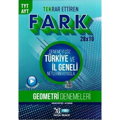 YAYIN DENİZİ TYT AYT PRO FARK DENEME GEOMETRİ - 2022