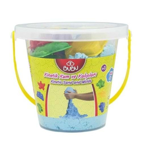 BU-BU KİNETİK KUM MAVİ RENK 500GR KOVA BUBU-KU0020