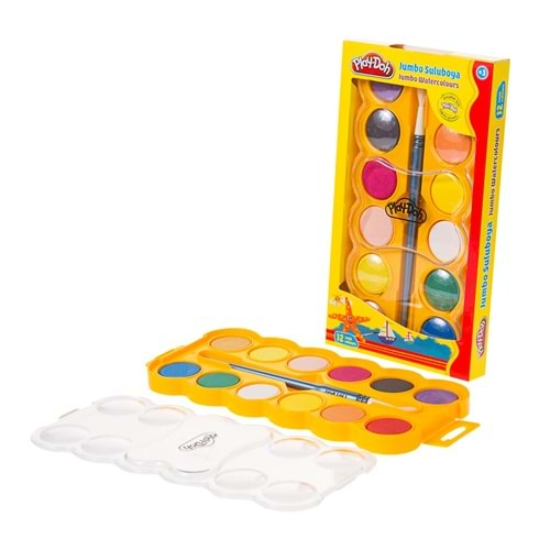 PLAY-DOH JUMBO SULU BOYA 12 RENK 30 MM-PLAY-SU007