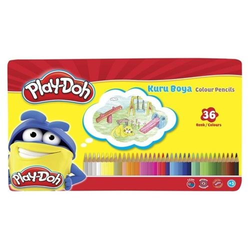 PLAY-DOH KURU BOYA TENEKE KUTU 36 RENK KU015