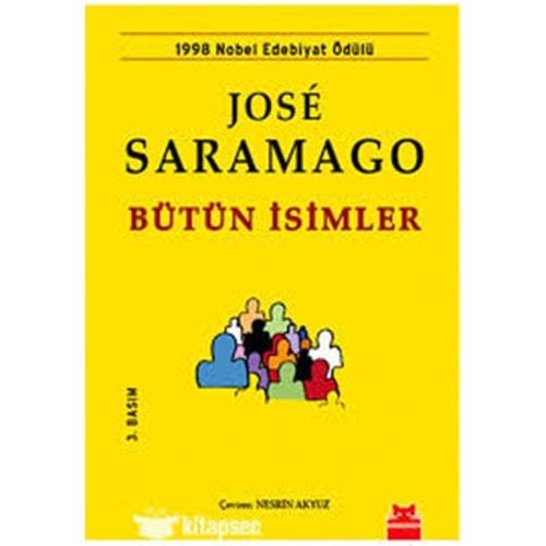 BÜTÜN İSİMLER-JOSE SARAMAGO-KIRMIZIKEDİ