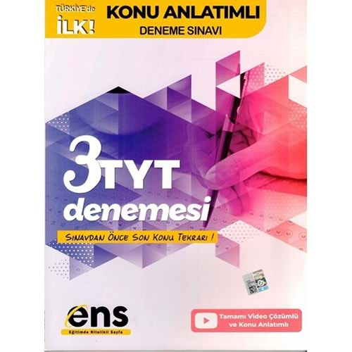 ENS DESTEK TYT 3 LÜ KONU ANLATIMLI DENEME