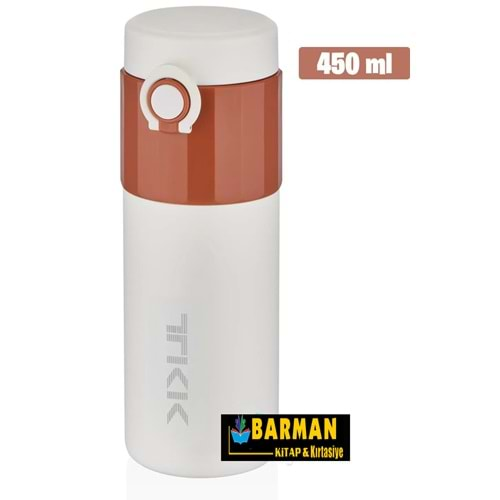 VAGON LİFE TKK-SPORT 450 ML PASLANMAZ ÇELİK TERMOS (BROWN)-T-2007