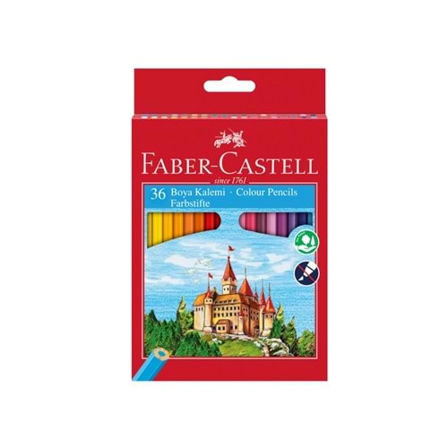 FABER CASTELL KARTON KUTU 36 LI KURU BOYA KALEMİ-5171000010