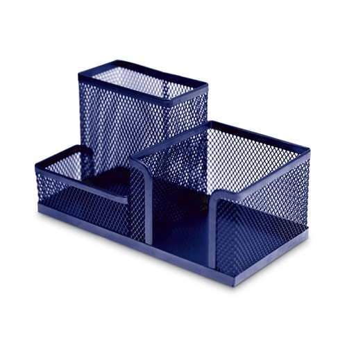 MAS METAL MESH PERFORE DESK ORGANİZER LACİVERT-0529