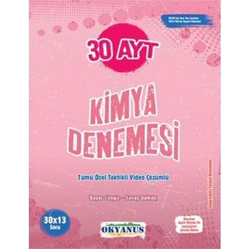 OKYANUS AYT 30 KİMYA DENEMESİ