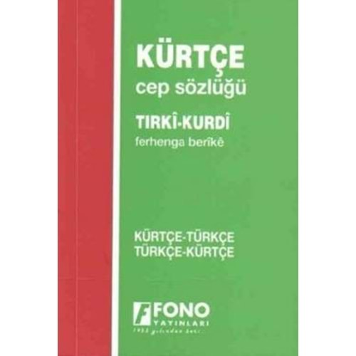 KÜRTÇE-TÜRKÇE CEP SÖZLÜĞÜ-FONO