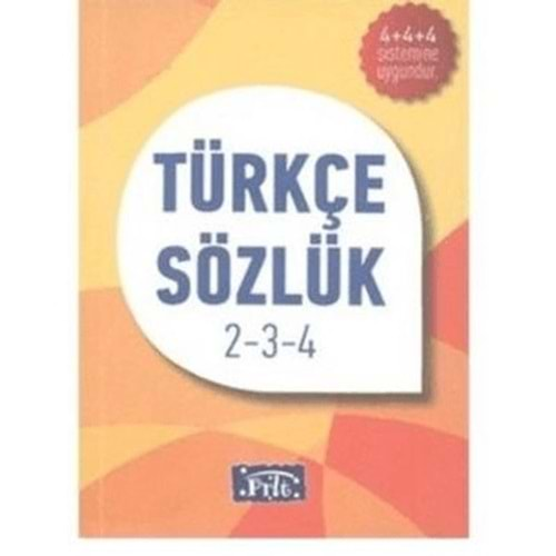 PARILTI TÜRKÇE SÖZLÜK 2-3-4. SINIF KARTON KAPAK