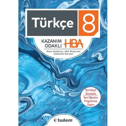 TUDEM 8.SINIF TÜRKÇE KAZANIM ODAKLI HBA-YENİ