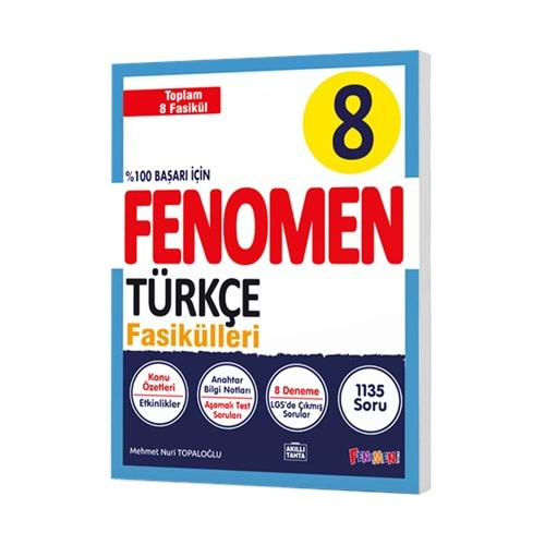 GAMA FENOMEN 8.SINIF TÜRKÇE FASİKÜL SETİ(1-2-3-4-5-6-7-8.SAYILAR)